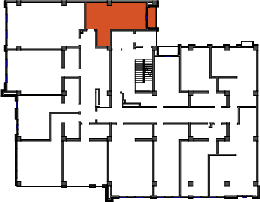 location of the building in the complex