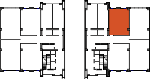 location of the building in the complex