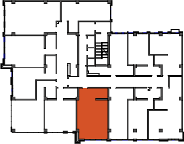 location of the building in the complex