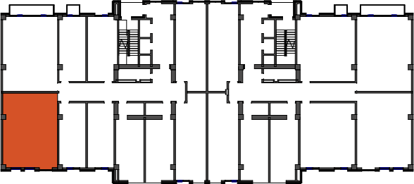 location of the building in the complex