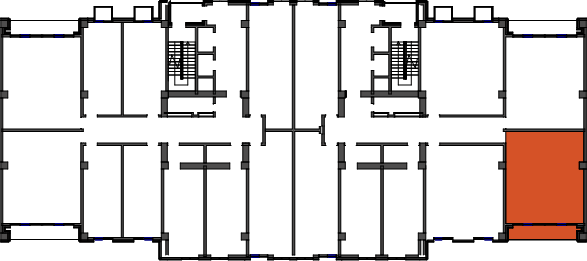 location of the building in the complex