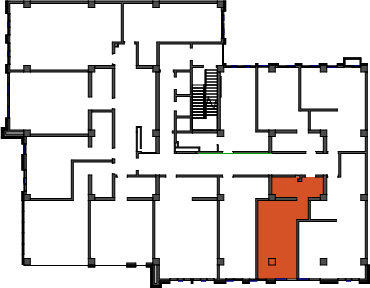 location of the building in the complex