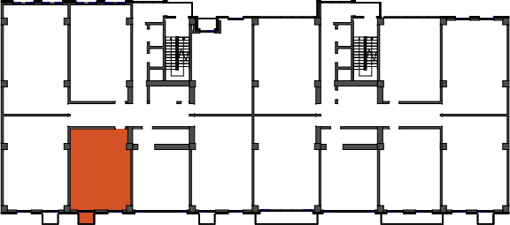 location of the building in the complex