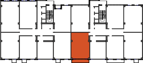 location of the building in the complex