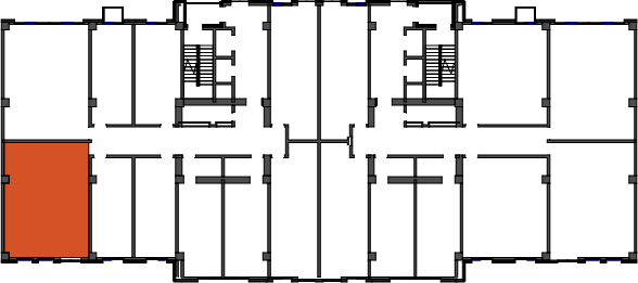 location of the building in the complex