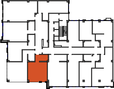 location of the building in the complex
