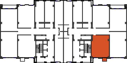 location of the building in the complex