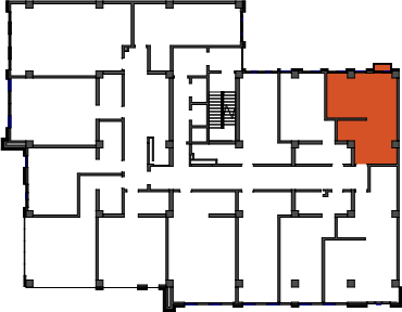 location of the building in the complex