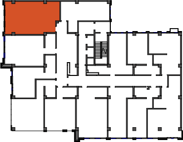 location of the building in the complex