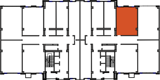 location of the building in the complex