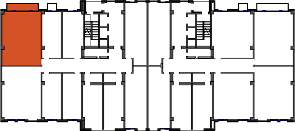 location of the building in the complex