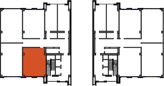 location of the building in the complex
