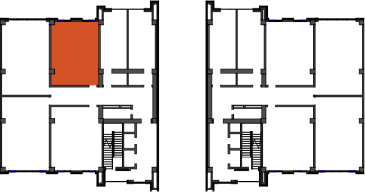 location of the building in the complex