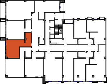 location of the building in the complex