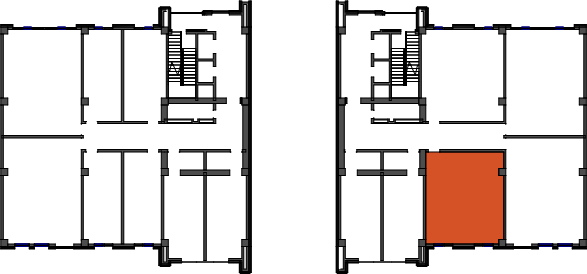 location of the building in the complex