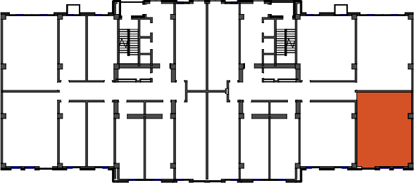 location of the building in the complex