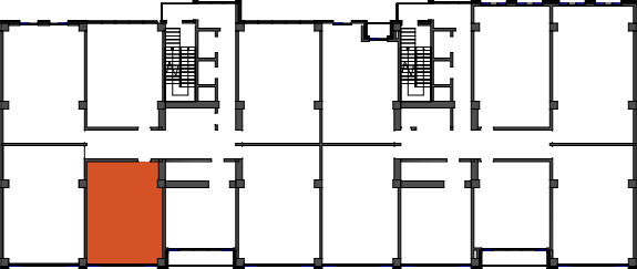 location of the building in the complex