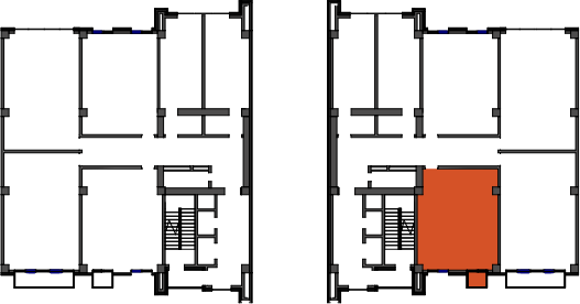 location of the building in the complex