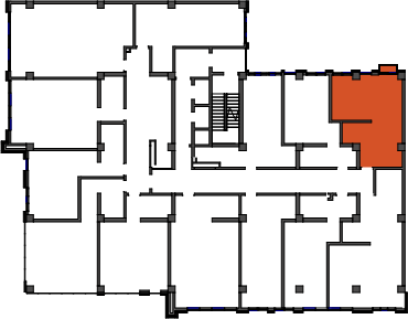 location of the building in the complex