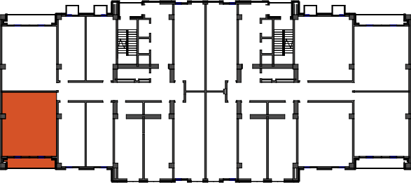 location of the building in the complex