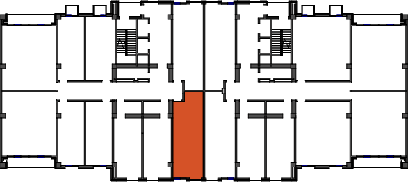 location of the building in the complex