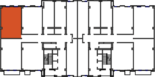 location of the building in the complex