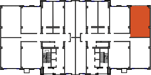 location of the building in the complex