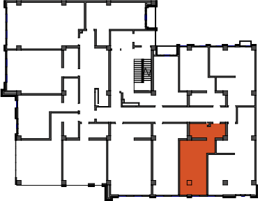 location of the building in the complex