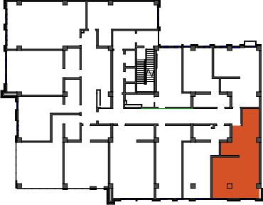 location of the building in the complex