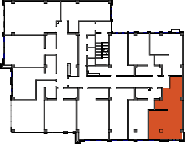 location of the building in the complex