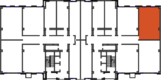 location of the building in the complex