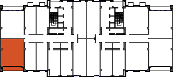 location of the building in the complex