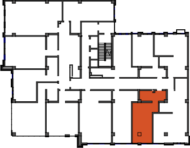 location of the building in the complex