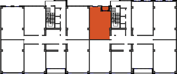 location of the building in the complex