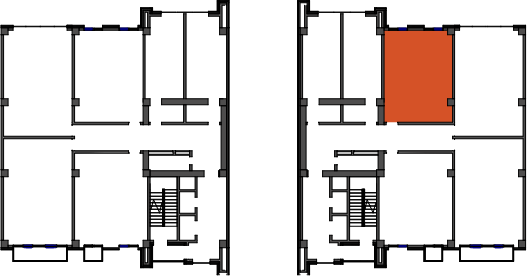 location of the building in the complex