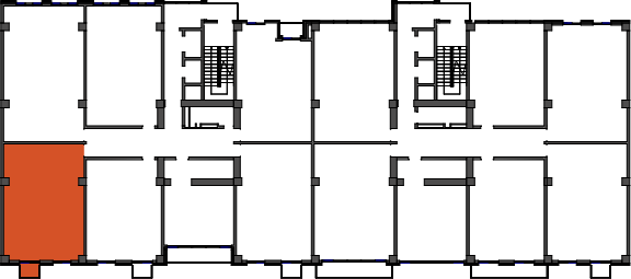 location of the building in the complex