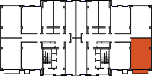 location of the building in the complex