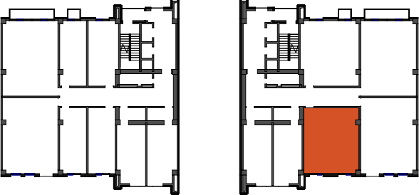 location of the building in the complex