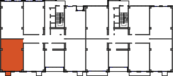 location of the building in the complex