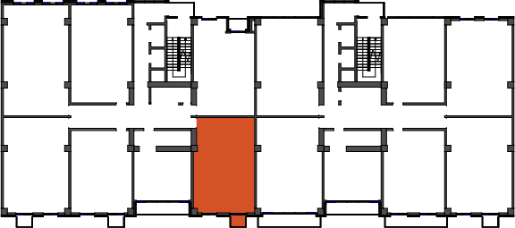 location of the building in the complex