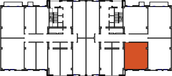 location of the building in the complex