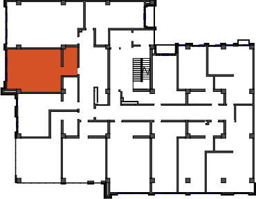 location of the building in the complex