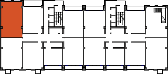 location of the building in the complex