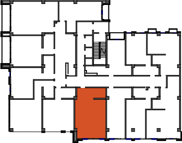 location of the building in the complex