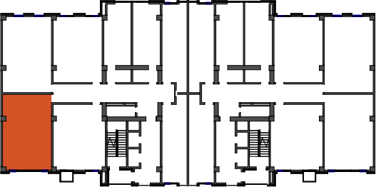 location of the building in the complex