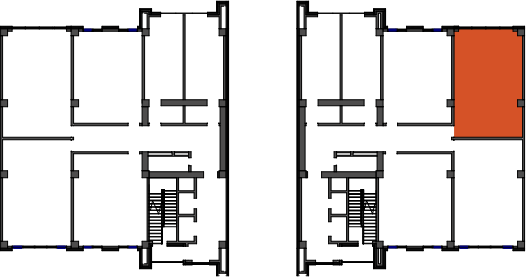 location of the building in the complex