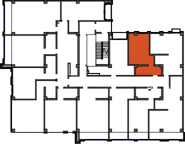 location of the building in the complex