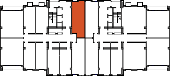 location of the building in the complex