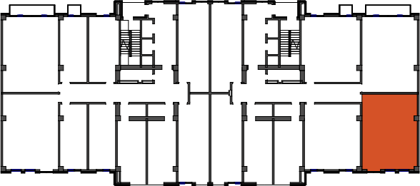 location of the building in the complex