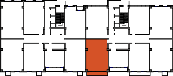 location of the building in the complex